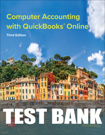 Test Bank for Computer Accounting ᴡith QuickBooks Online 3rd Edition