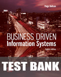 Test Bank for Business Driven Information Systems 8th Edition