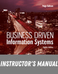 Instructor Manual for Business Driven Information Systems 8th Edition