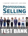 Test Bank for Professional Selling 1st Edition