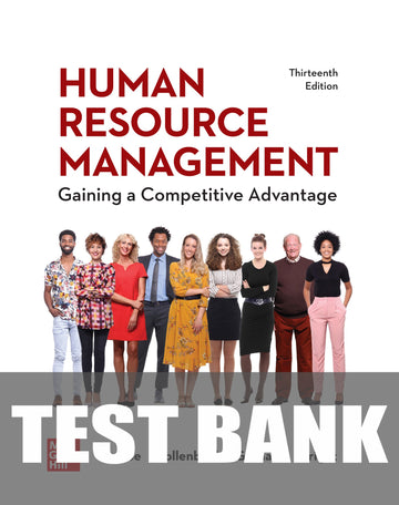 Test Bank for Human Resource Management 13th Edition