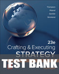 Test Bank for Crafting and Executing Strategy: Concepts 23rd Edition
