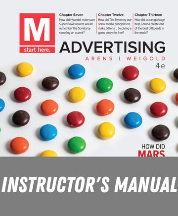 Instructor Manual for M: Advertising 4th Edition
