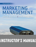 Instructor Manual for Marketing Management 4th Edition