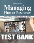 Test Bank for Managing Human Resources 12th Edition