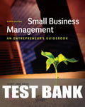 Test Bank for Small Business Management 8th Edition