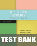 Test Bank for Technology Ventures: From Idea to Enterprise