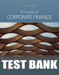 Test Bank for Principles of Corporate Finance 13th Edition