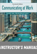 Instructor Manual for Communicating at Work, 14th Edition, 2027, 14th Edition by Ronald B. Adler