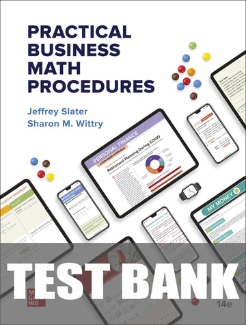Test Bank for Practical Business Math Procedures 14th Edition