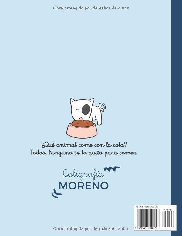 CALIGRAFÍA DIVERTIDA CON PAUTA MONTESSORI: Chistes para niños en letra ligada escolar para mejorar escritura, comprensión lectora y ortogra