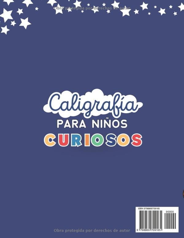 Caligrafía Para Niños Curiosos: Cuaderno de Caligrafía Para Niños de 8 a 10 Años Para Practicar Escritura Cursiva y Aprender Curiosidades