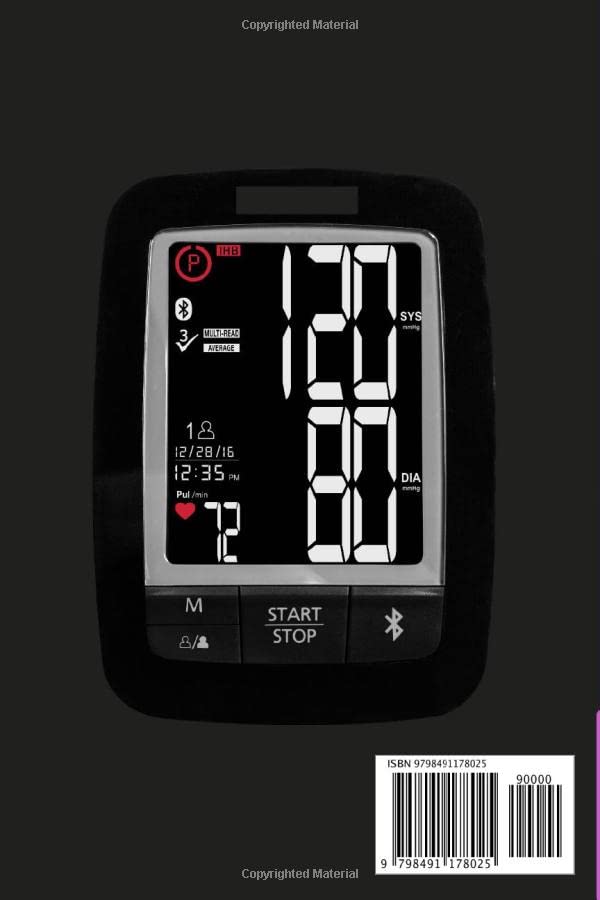 Blood Pressure Log Book: Record and track your blood pressure with this journal in diary format / Undated / space for 300+ entries / Daily