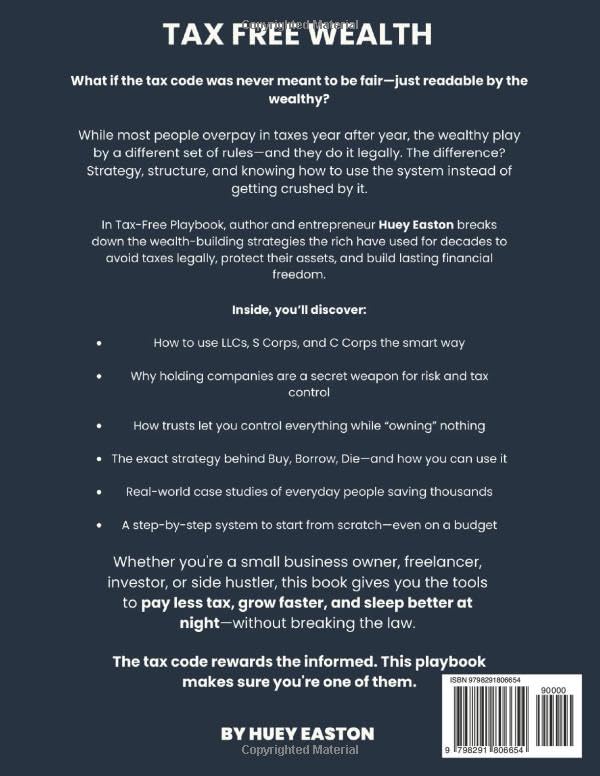 Tax-Free Playbook: How the Wealthy Legally Avoid Taxes Using Holding Companies, Trusts, and Corporate Structures Explained Simply