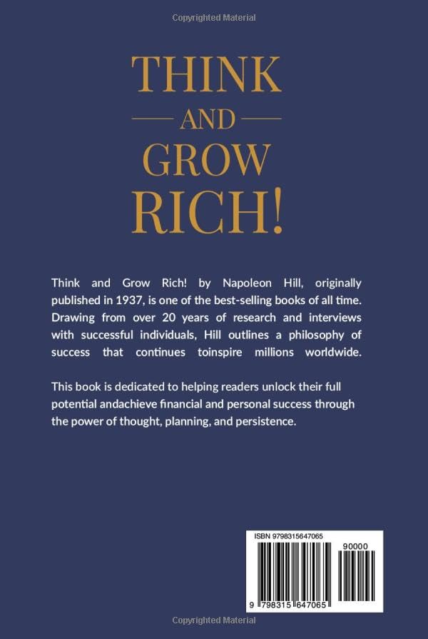 Think and Grow Rich! - The Original Classic