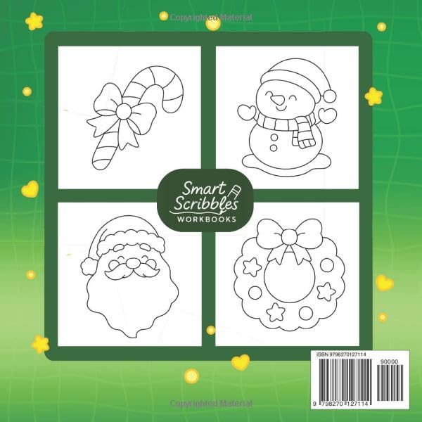 Christmas Coloring Book for Toddlers: Cute and Easy Holiday Coloring Book for Kids Ages 1-3, 2-4