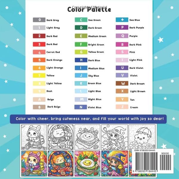 Color By Number Bold & Detailed Lovely-tastic: A Dazzling Coloring Journey of Cuties, Sweet Characters & Happy Vibes