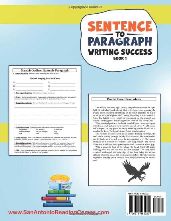 ANSWER KEY Sentence to Paragraph Writing Success TEACHERS GUIDE