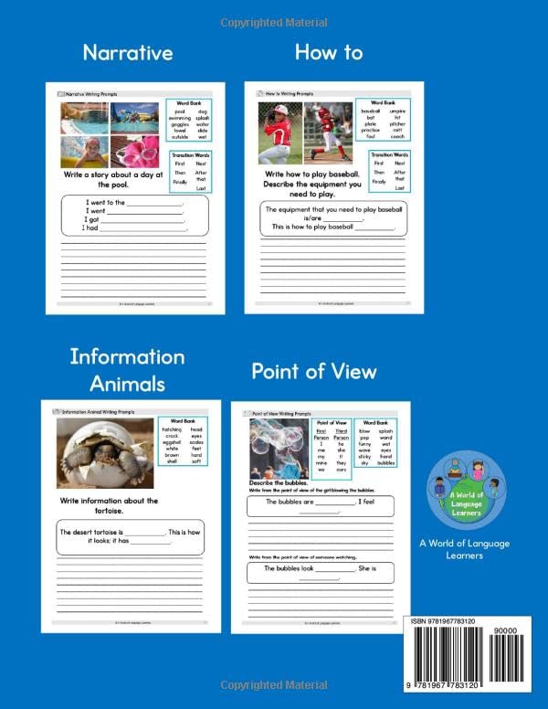 Writing Prompts Using Pictures: Text Types for Kids (Writing Books)