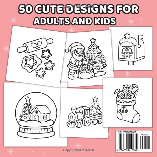 Cozy Christmas Vol 2: Bold and Easy Coloring Book for Adults & Teens With Simple and Relaxing Holiday Design
