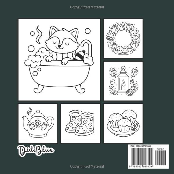 Bold and Easy Coloring Book Fall: Big and Simple Designs for Relaxation