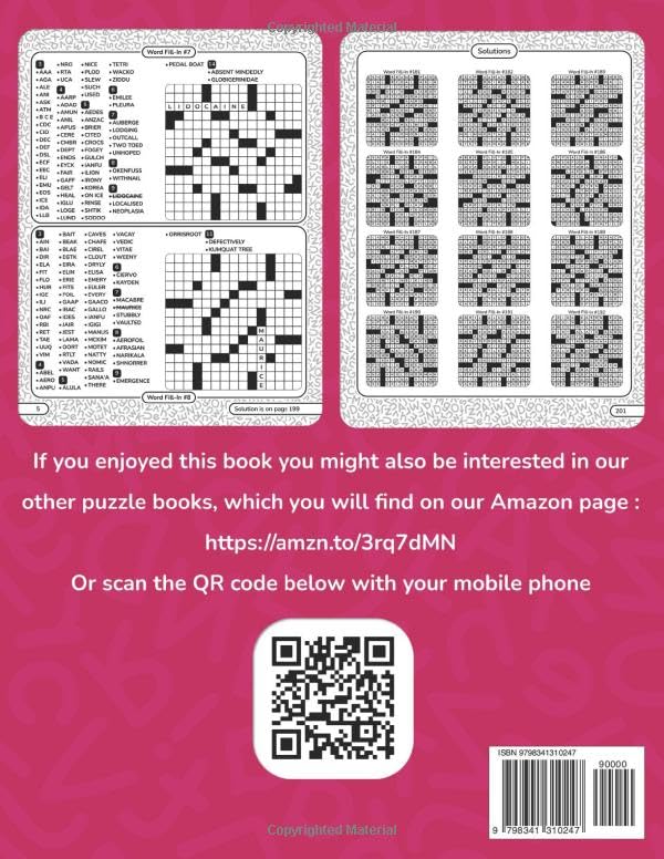 Word Fill In Puzzles Book for Adults 2025 Edition Volume 2: 500+ Large Print Word Fill-Ins Puzzles With Starter Word and Solutions