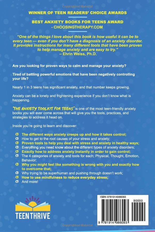 The Anxiety Toolkit for Teens: Easy and Practical CBT and DBT Tools to Manage your Stress Anxiety Worry and Panic