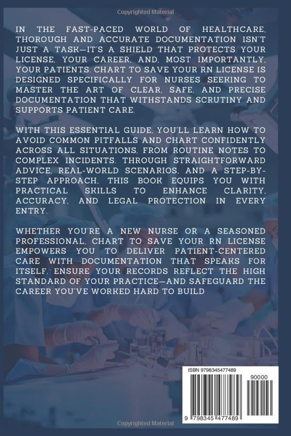 CHART TO SAVE YOUR RN LICENSE: The Nurse's Blueprint For Safe, Clear, and Accurate Documentation
