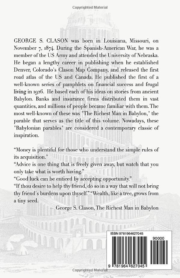 The Richest Man in Babylon by George S. Clason (The Original 1926 Classic Edition)
