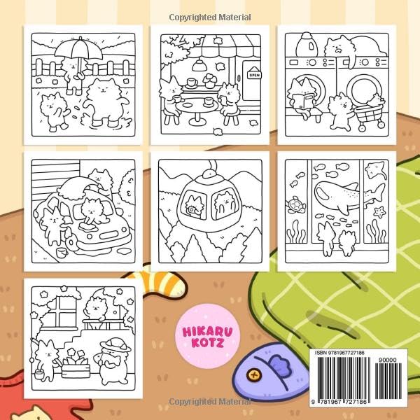 Comfy Days: Cozy and Funny Coloring Book for Adults and Teens