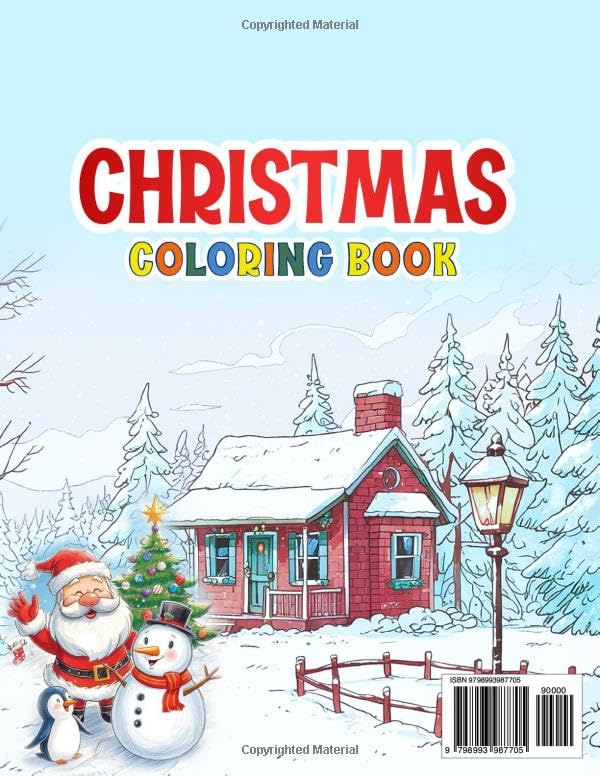 Christmas Coloring Book: For Kids Ages 4-8
