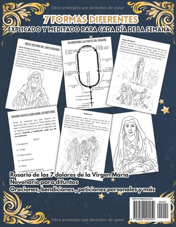 Como rezar el Santo Rosario, guía completa y fácil paso a paso con imágenes y letra grande