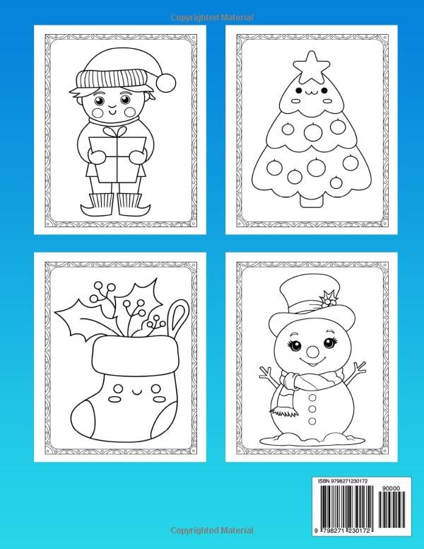 Christmas Coloring Book For Kids: Over 50 Christmas-themed Designs For Toddlers and Kids Ages 2-10 | A Fun Stocking Stuffers For Kids