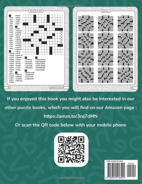 2025 Word Fill In Puzzles Book for Adults and Teens: 100+ Large Print Word Fill-Ins Puzzles With Starter Word and Solutions for Seniors