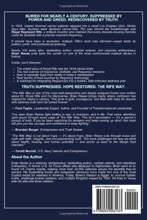 THE RIFE WAY: The Untold Story of Frequency Technology and the New Science of Self-Healing