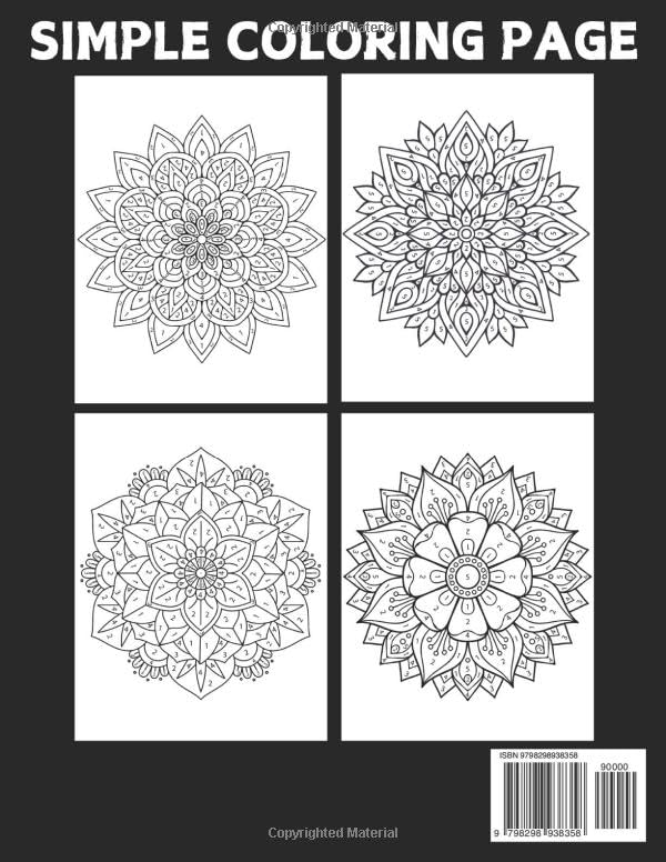 50 Large Print Mandalas Color By Number Coloring Book: 50 Large Print Mandalas Color by Number Coloring Book with Easy Coloring Pages.