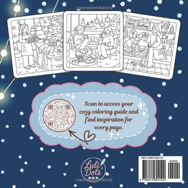 Warm Wishes: Christmas Coloring Book: Bold & Easy, Relaxing Holiday Designs for Adults and Kids Featuring Cute Animals
