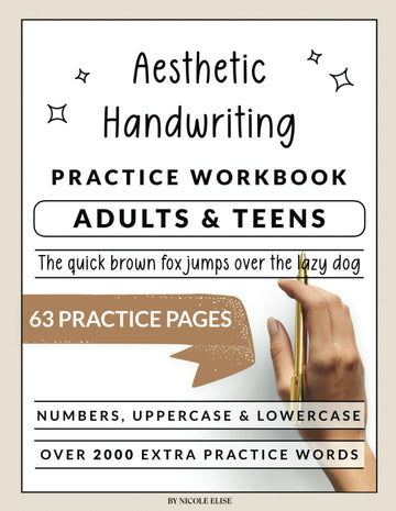 Aesthetic Handwriting Book - A Beginners Guide to Hand Lettering: For Adults and Teens