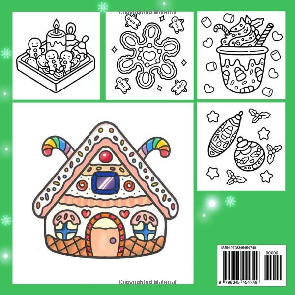 Christmas Cheer - Winter Cute Bold & Easy Coloring Book: For Adults and Teens. Bold and Simple Christmas Festive Design for Relaxation
