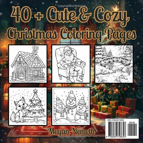 Cozy Christmas Coloring Book: Bold & Easy Holiday Designs You’ll Love to Color