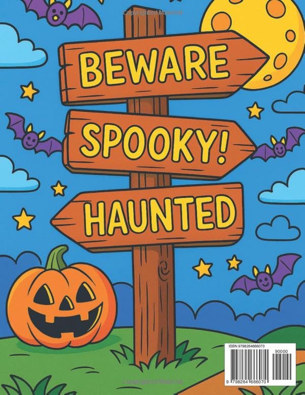 Color Your Halloween: Spooky Scenes & Fun Designs