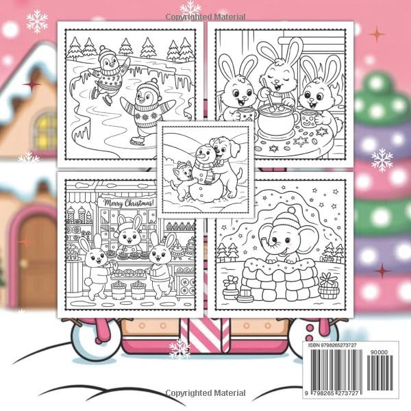 CHRISTMAS CHEERS: CUTE AND COZY COLORING BOOK FOR KIDS, TEENS AND ADULTS