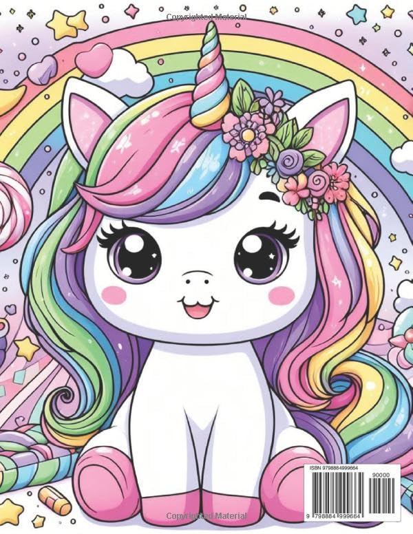 Baby Unicorns: Enjoy coloring this wonderful world of unicorns. Your children will smile and you will smile with them.