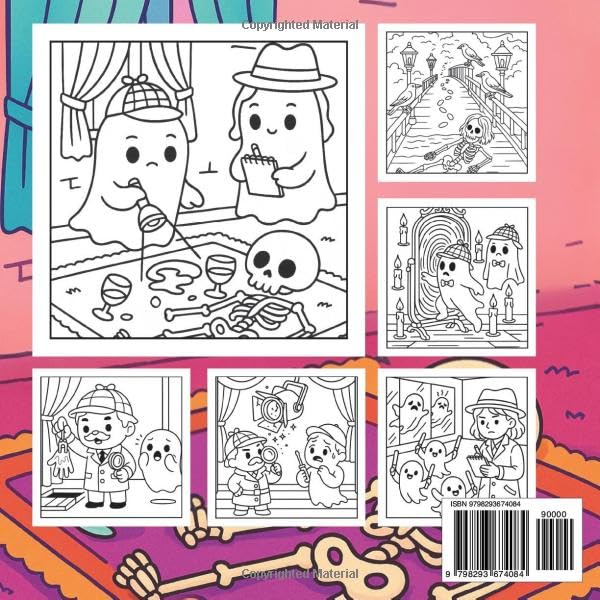Spooky crime cute and cozy coloring book for Adults,Creepy-Adorable Crime Scenes for Relaxation and Fun