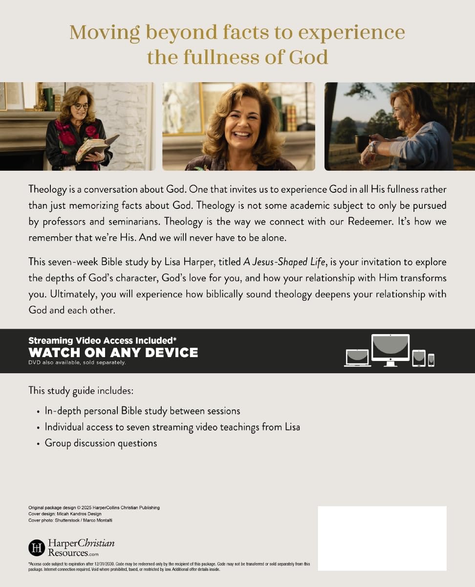 A Jesus-Shaped Life Bible Study Guide plus Streaming Video: How Biblically Sound Theology Deepens Our Relationship with God and Each Other