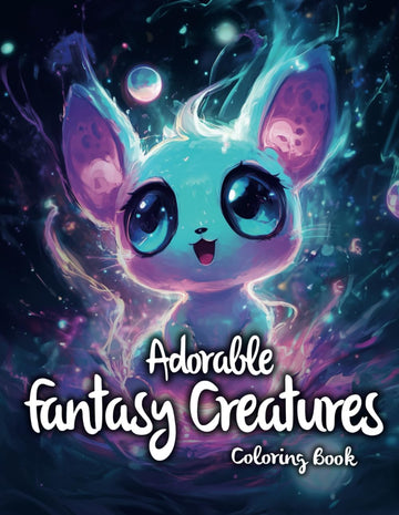Adorable Fantasy Creatures Coloring Book: A Delightful Coloring Journey for Adults and Teens with Mystical Creatures, Embracing Relaxation