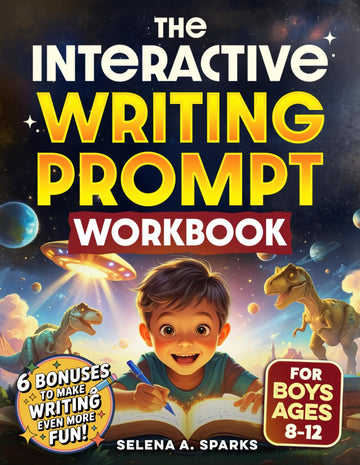 The Interactive Writing Prompt Workbook for Boys 8-12: An All-In-One Workbook to Increase Literacy Skills, Boost Creativity