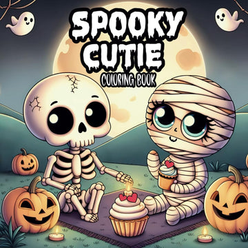 Spooky Cutie Coloring Book: A Unique Blend of Creepy and Adorable Creatures, Comfy and Cozy Designs, and Hygge-Inspired Scenes