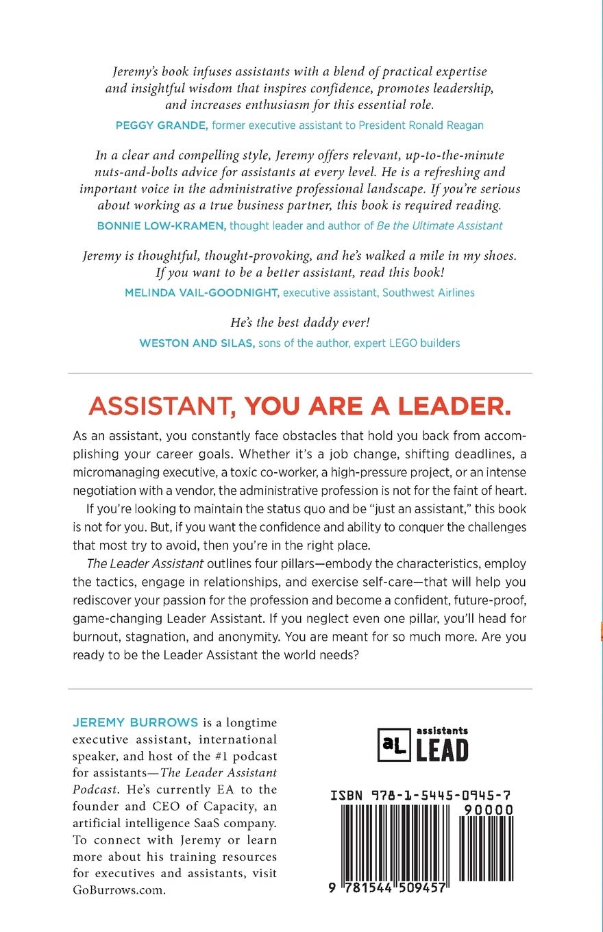 The Leader Assistant: Four Pillars of a Confident, Game-Changing Assistant
