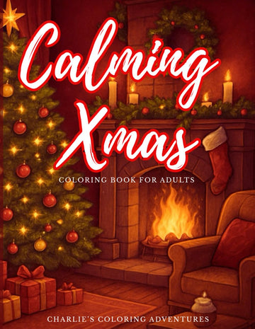 Calming Xmas Coloring Book for Adults: Cozy and Relaxing Coloring Pages to Relieve Stress and Anxiety